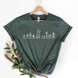 Dog and Plants Shirt, Plant lady shirt, Plant love